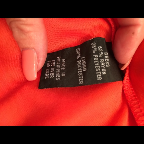 Dark Salmon color Strapless Ruffle Dress w/belt💐Host Pick💐 - Picture 5 of 8